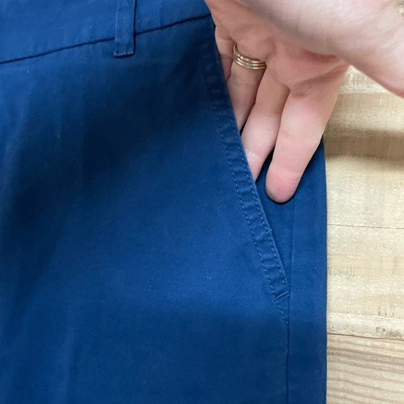 J. Crew Stretch size 00 Blue Low-rise Cropped Cotton Chino Pants with Pockets - Picture 4 of 12